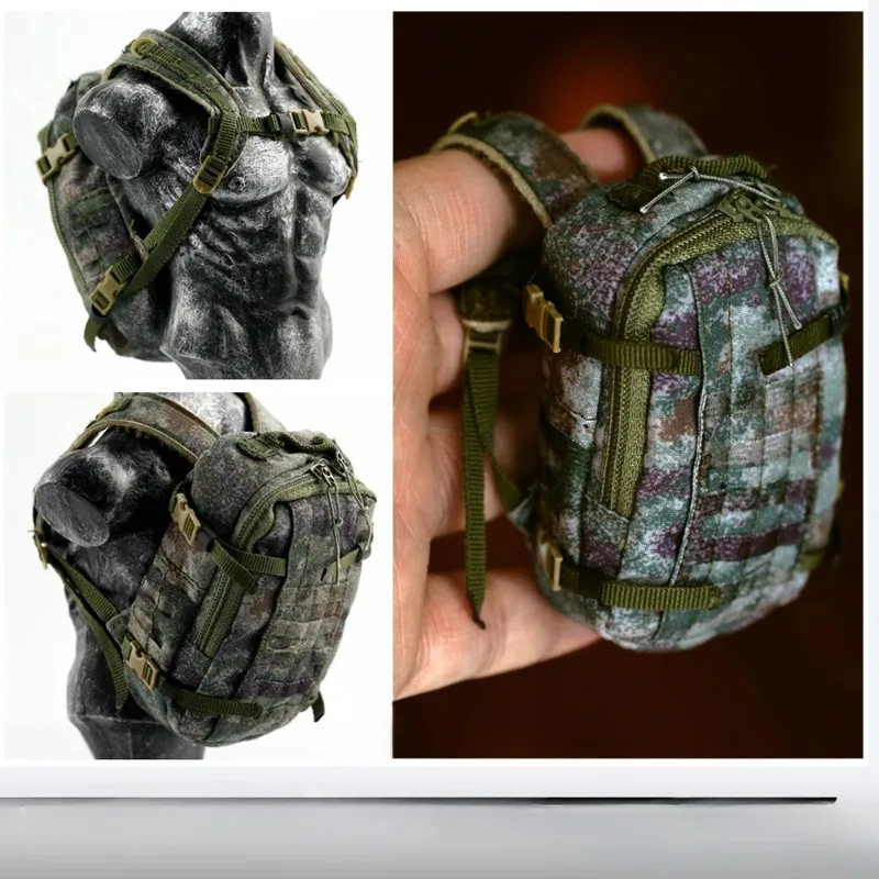 

In Stock 1/6 Scale Soldier Backpack Green Forest Bag Model DIY for 12'' Action Figures Body Accessory Gift