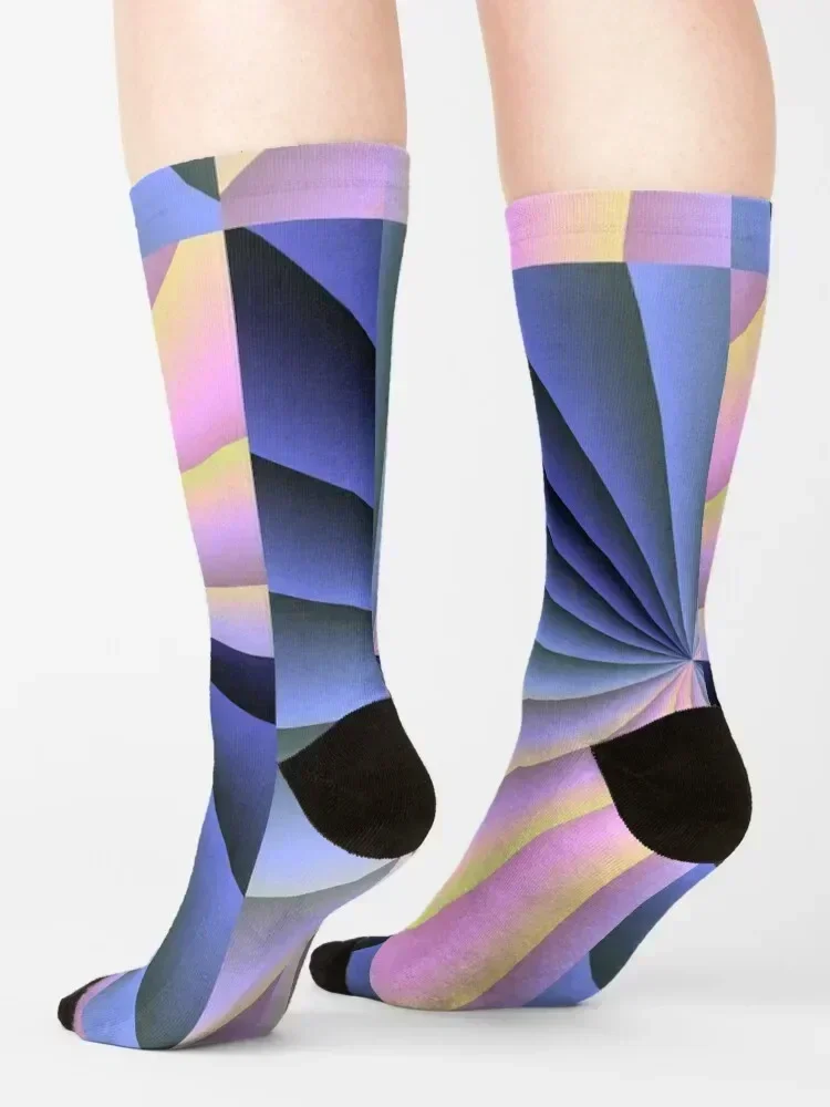 Op Art Painting Socks moving stockings cartoon warm winter christmas gift Man Socks Women's