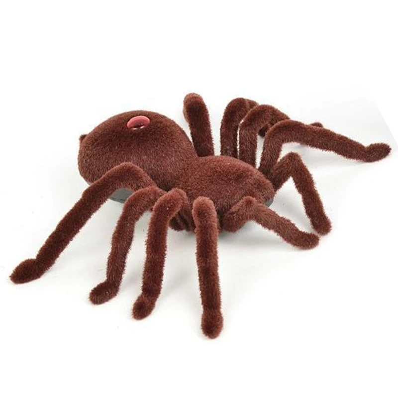 2024 New Kid Gift Remote Control Scary Creepy Soft Plush Tarantula Toy