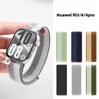 Nylon loop band For huawei watch fit 4 pro strap wristband breathable Sport bracelet correa huawei watch Fit 3-Fit 4 Accessories