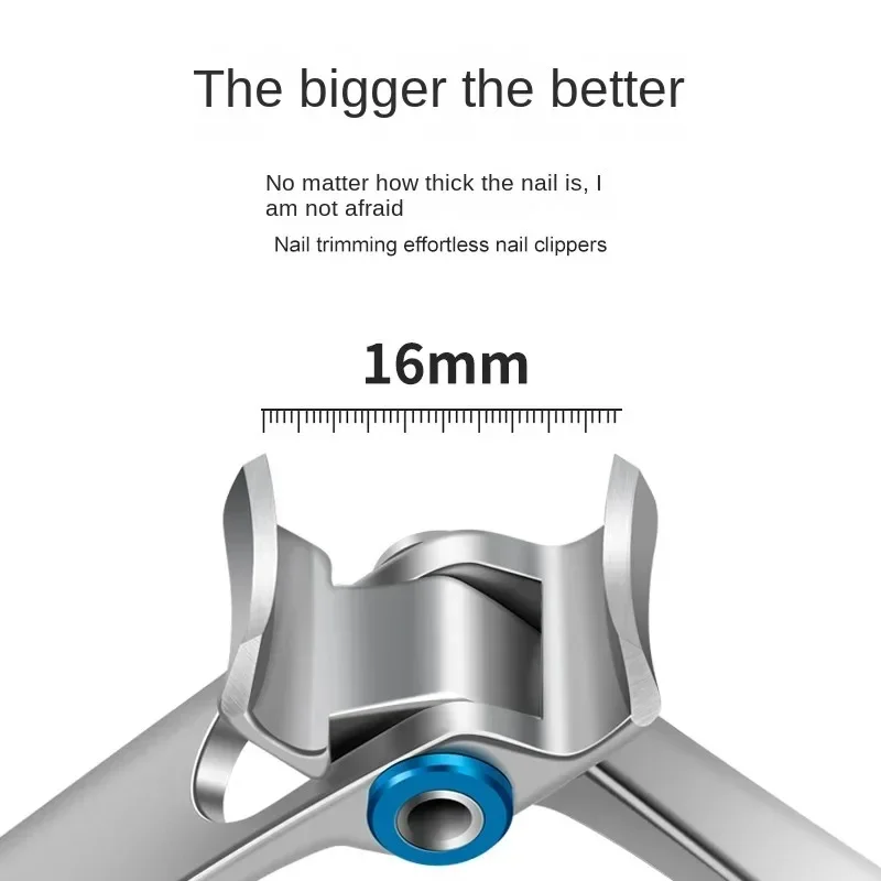 1Piece Nail Clippers Stainless Steel Two Sizes Are Available Manicure Fingernail Cutter Thick Hard Toenail Scissors tools