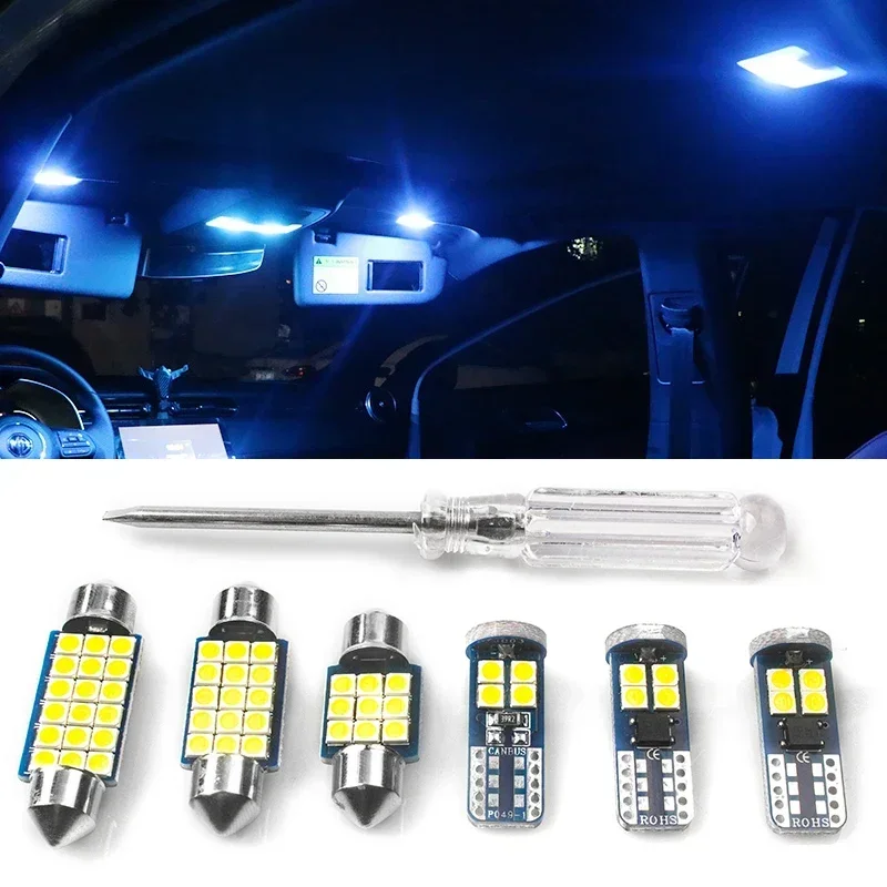 For Mitsubishi Outlander 3 2013 2014 2015 2016 2017 2018 2019 2020 11pcs Car LED Bulbs Interior Lamp Kit Trunk Light Accessories