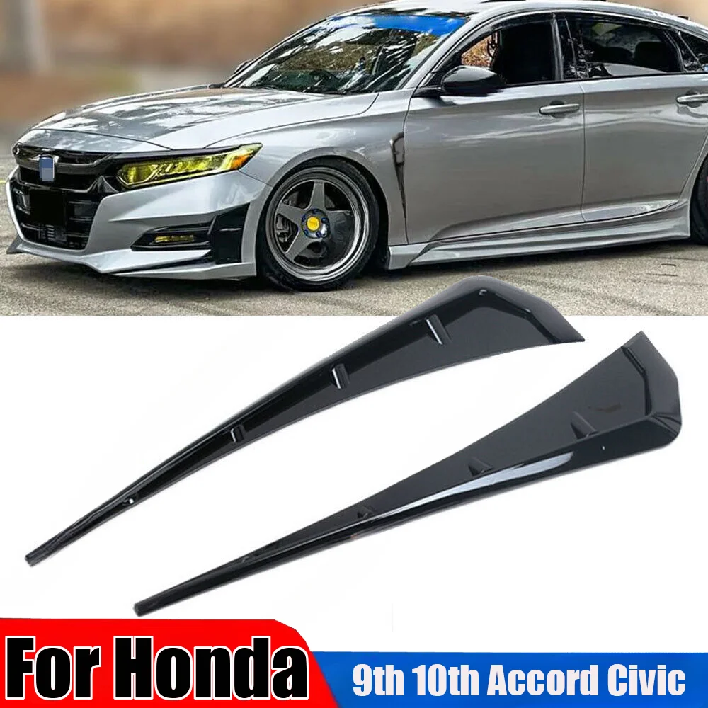 Side Fender Airfoil Accessories For Honda Accord Civic Simulated Shark Gill Side Air Outlet Body Exterior Decorate Kits