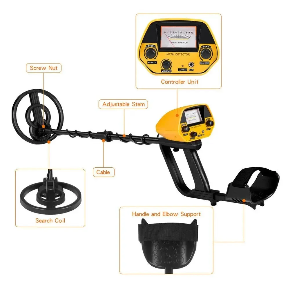 MD-5090 Metal Detector Detection Instrument Underground Metal Detector Metal Finder Gold Detector Treasure Hunter Gold Digger