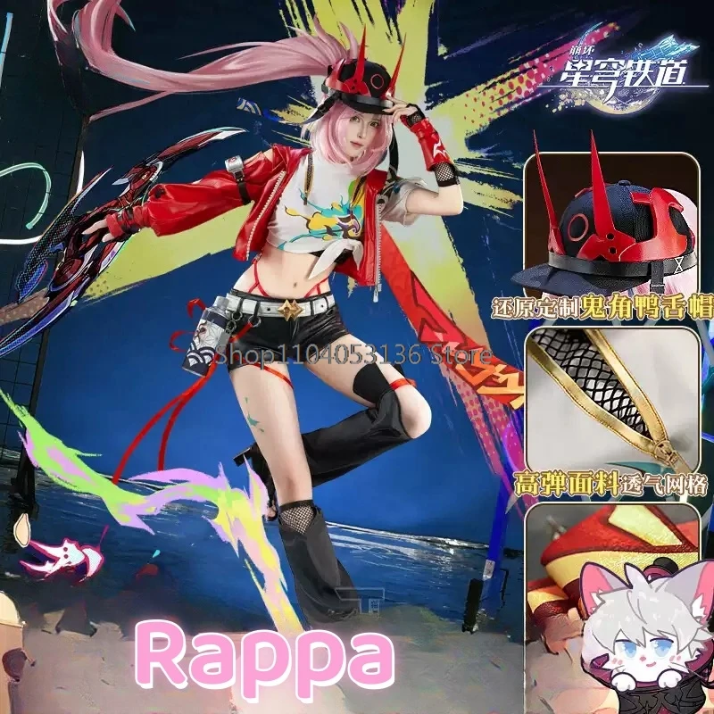 Rappa Cosplay Anime Honkai: Star Rail cospays donna Costume di Halloween costumi da uomo per adulti figure travestimento da donna uso per adulti