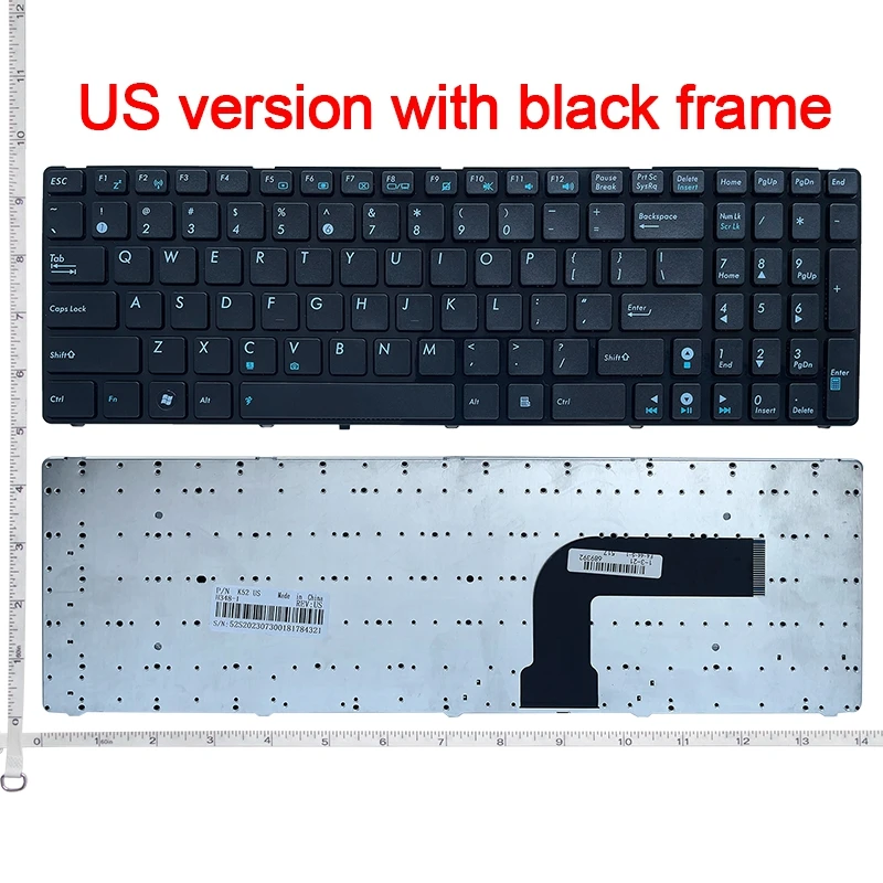 New US Keyboard for ASUS K53 K53E X52 X52F X52J X52JR X55 X55A X55C X55U K73 K73B K73E K73S X61 NJ2 Laptop