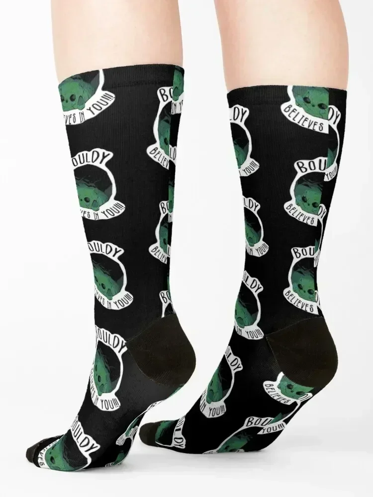 Bouldy Believes in You!!! Socks aesthetic ankle cycling essential Men's Socks Luxury Women's