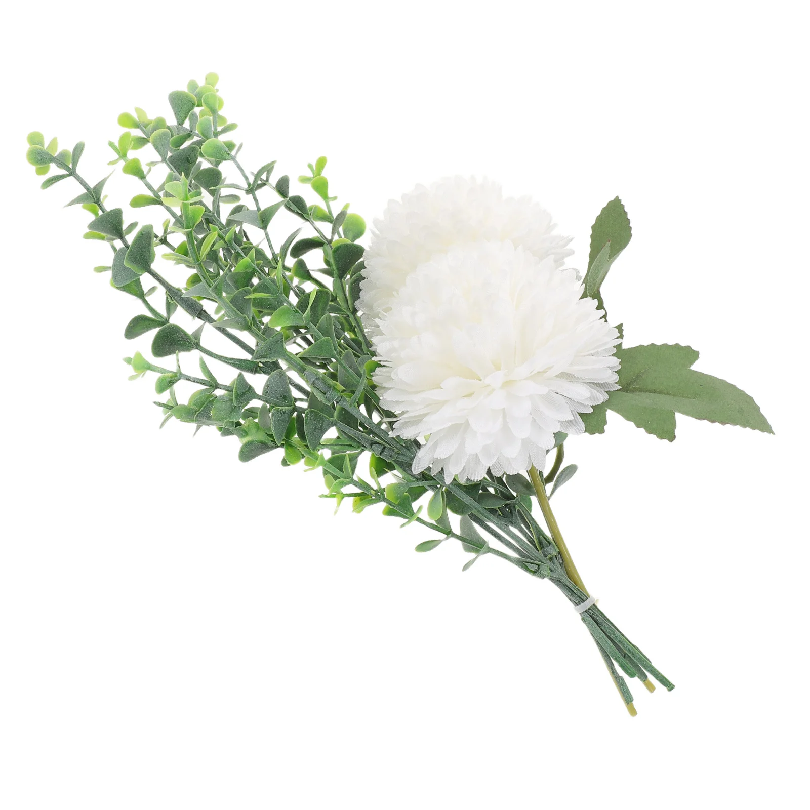 

Artificial Chrysanthemum Ball Flowers Fake Mums Pom Pom Long Stem DIY Thanksgiving Wedding Bouquet Table Centerpiece Decor Home