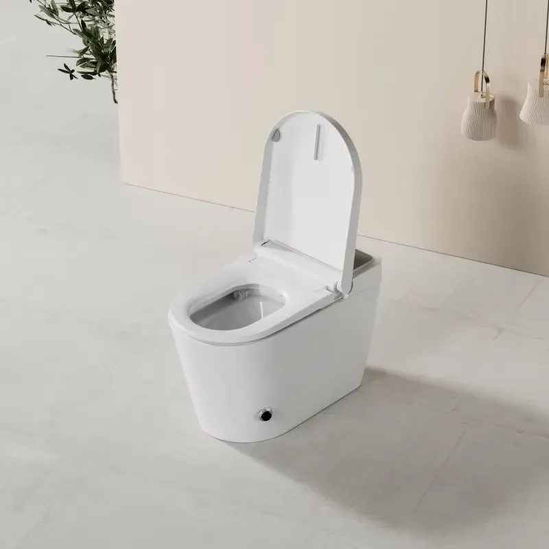 New Arrival Smart WC Toilet with Heated Auto-Open Cover and Remote Control Bidet Convenient and Efficient Baby Washing Seat