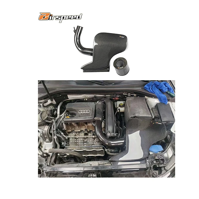 

Airspeed Original Design Style 100% Dry Carbon Fiber Cold Air Intake System For volkswagens Golf7 MK7 ferry 1.4T 2014-UP