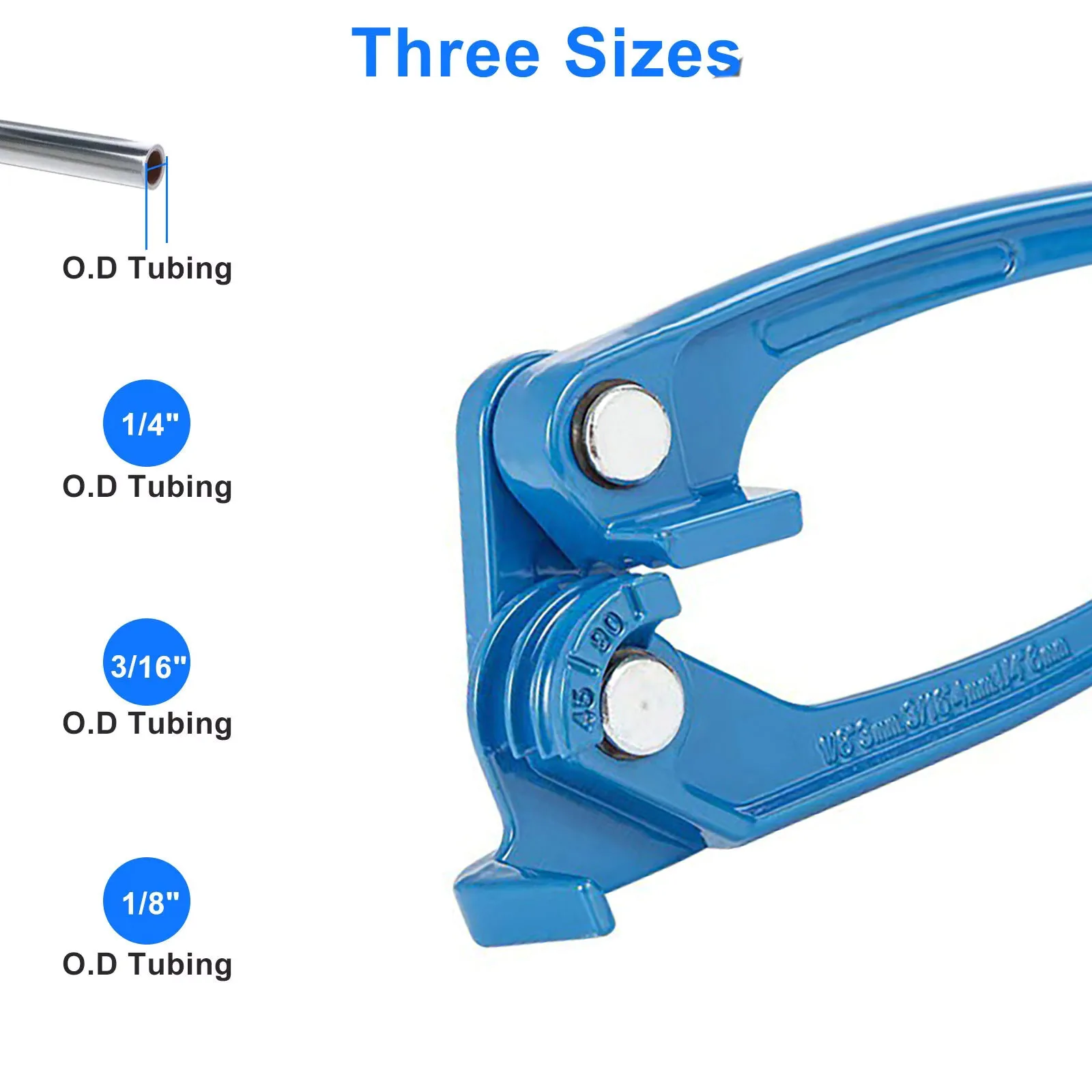 3 in 1 Aluminum Alloy Tube Bender 1/8 3/16 1/4 Inch 45 90 Degree Copper Brass Pipe Bending Tool for Brake Fuel Line