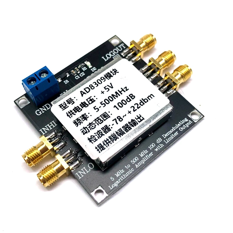 500MHZ Detector Logarithmic Amplifier,AD8309 100DB Dynamic Range Detector Limiting IF Amplifier With Limiting Output