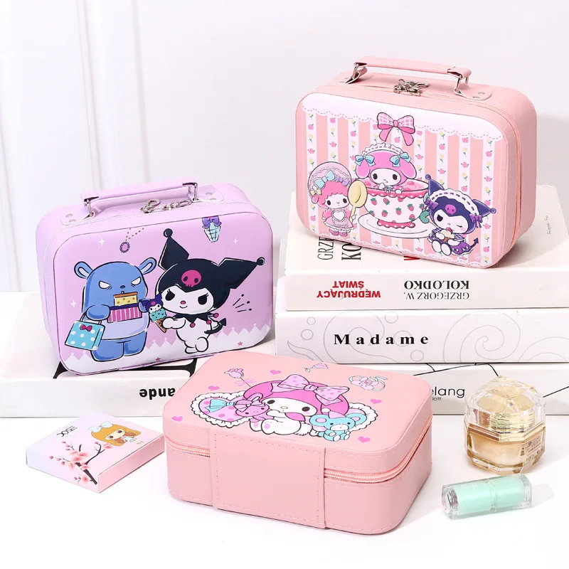 

Kuromi Hello Kitty косметичка Sanrios портативная большая вместительная косметичка сумки для женщин мультяшная девушка милый многофункциональный