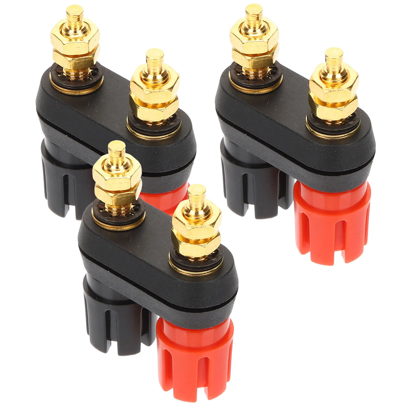 

3Pcs Speaker Metal Terminal Connector for Loudspeaker Amplifier Theater Sound System Reliable Firm Connection