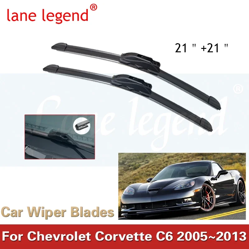 

For Chevrolet Corvette C6 2005~2013 Car Windshield Front Wiper Blades Brushes Window Windscraeen Cleaning Auto Replacement Parts