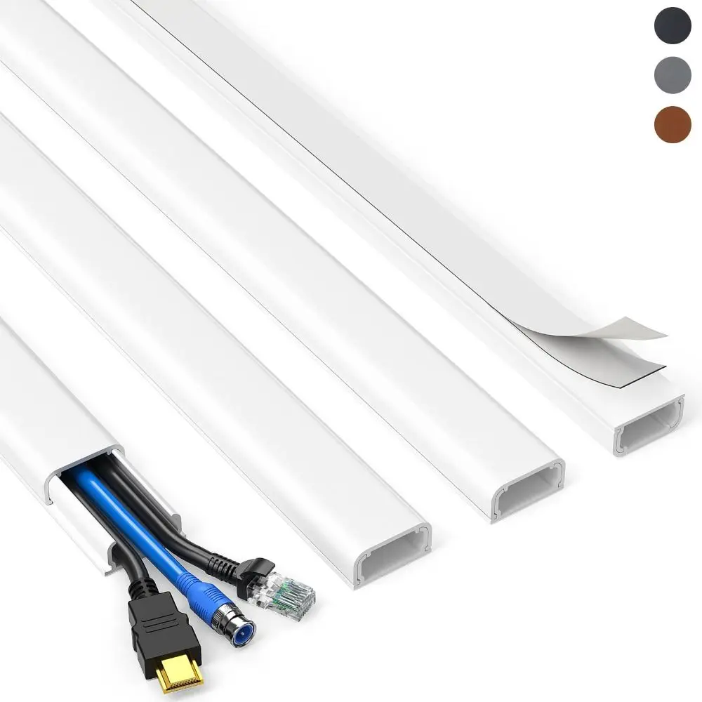 High Quality 1m Cord Hider Paintable Anti-extrusion Cable Hider Square PVC Wall Wire Cover Office