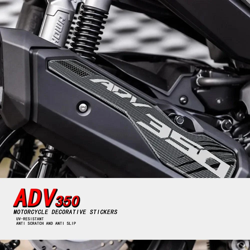 

Для HONDA ADV 350 ADV350 2022 2023 мотоциклетная 3D эпоксидная наклейка на выхлопную трубу Нескользящая декоративная наклейка