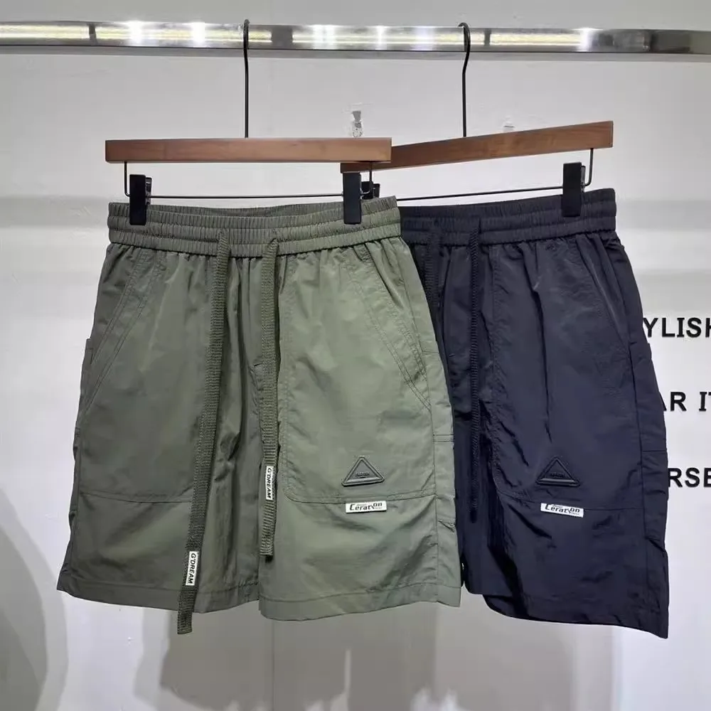 

Новинка 2025, мужские орты свободного кроя, тонкие, Qui Dry Spor, прямые ноги, повседневные, молодежные, летние, модные цвета