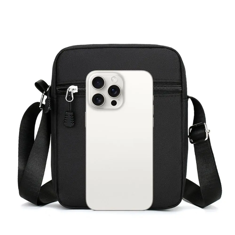High Quality Oxford Shoulder Bag Black Mini Crossbody Bag Mobile Phone Bag Men