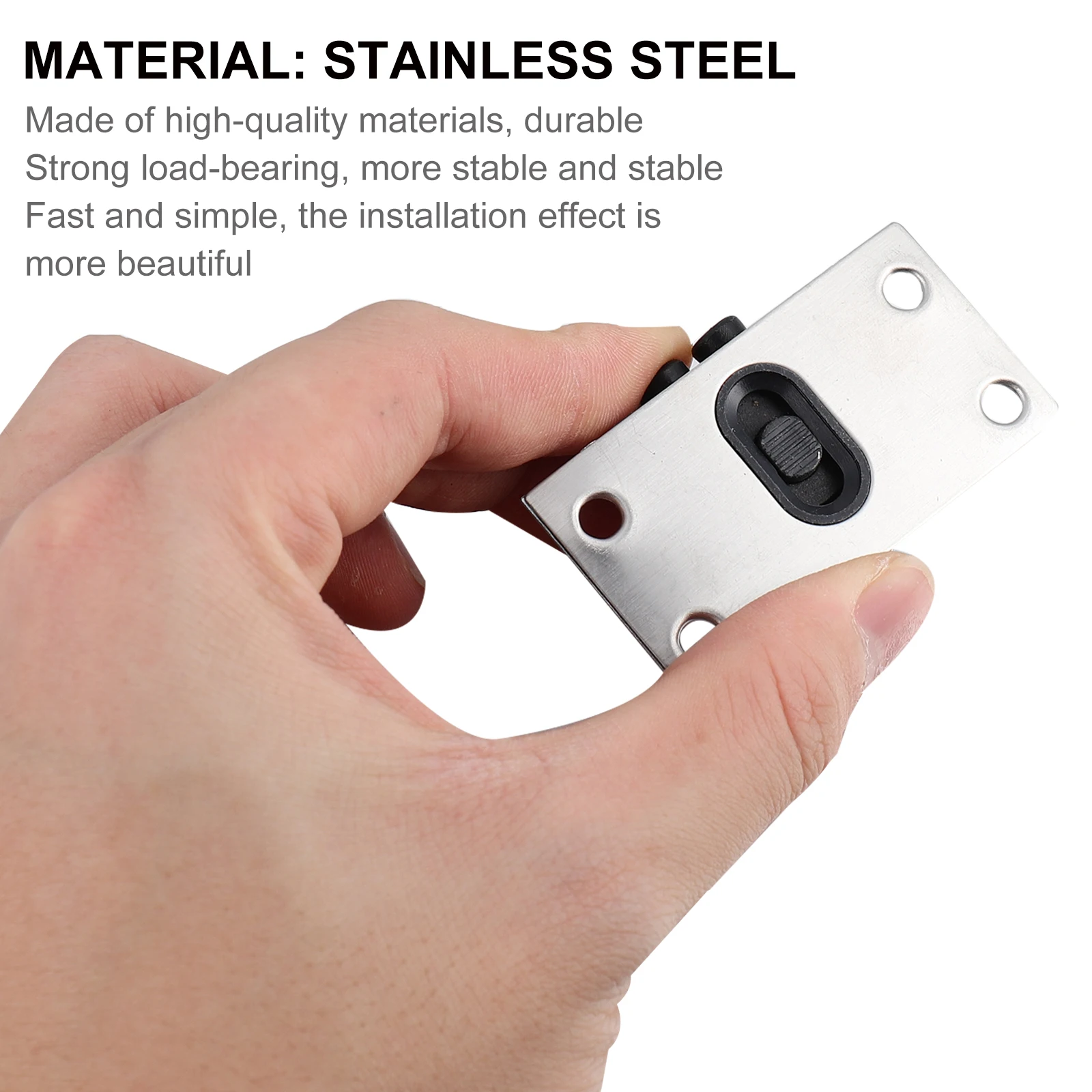 

4Pairs Stainless Sliding Door Rollers Stainless Steel Wardrobe Pulley Closet Sliding Wheels Cupboard Furniture Smooth Silent