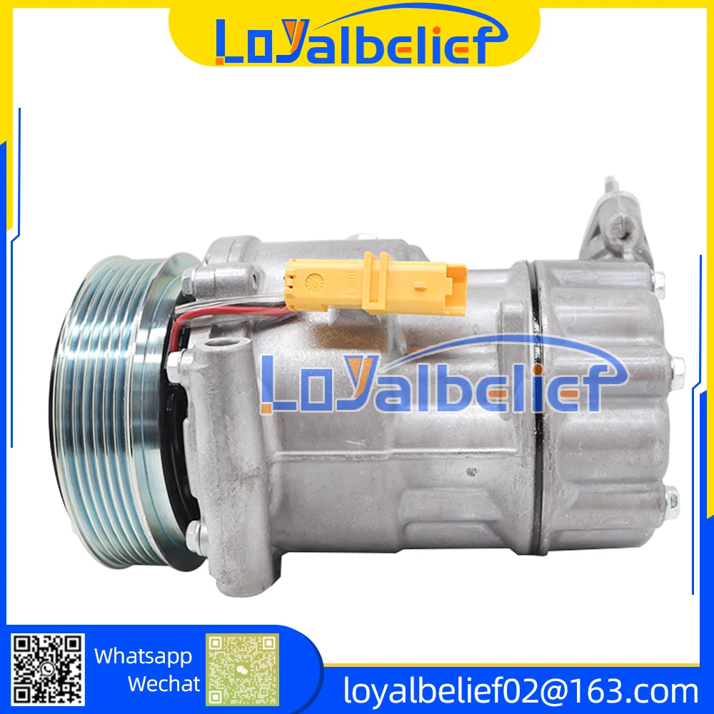 A/C Ac Compressor SD6V12 For Peugeot 206 For Citroen Fiat 9671456680 9655191580 9684480480 6453QH 9800822280 5215310145