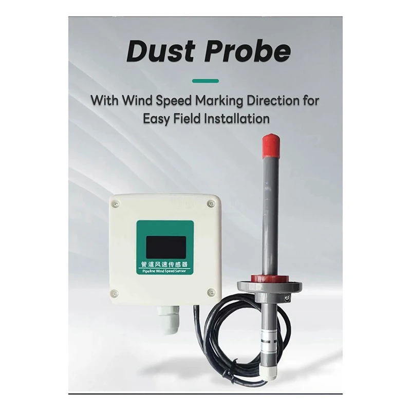 0-30M/S Pipes Wind Speed Sensor High Precision Plumbing Air Speed Volume Measuring  Transmitters