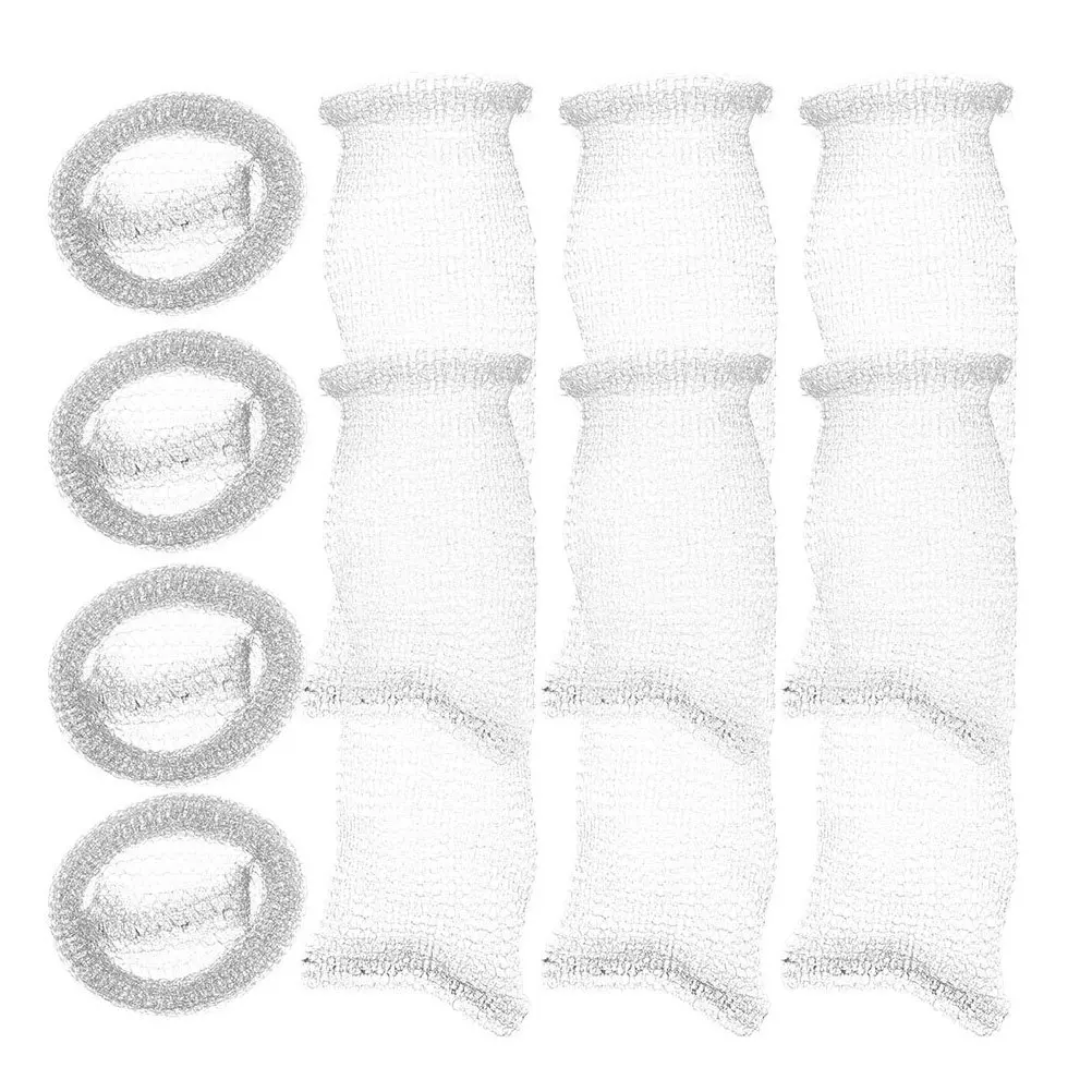 50개 스테인리스 스틸 필터 메쉬 세탁기 배수구 정화 필터 간편 설치 청소