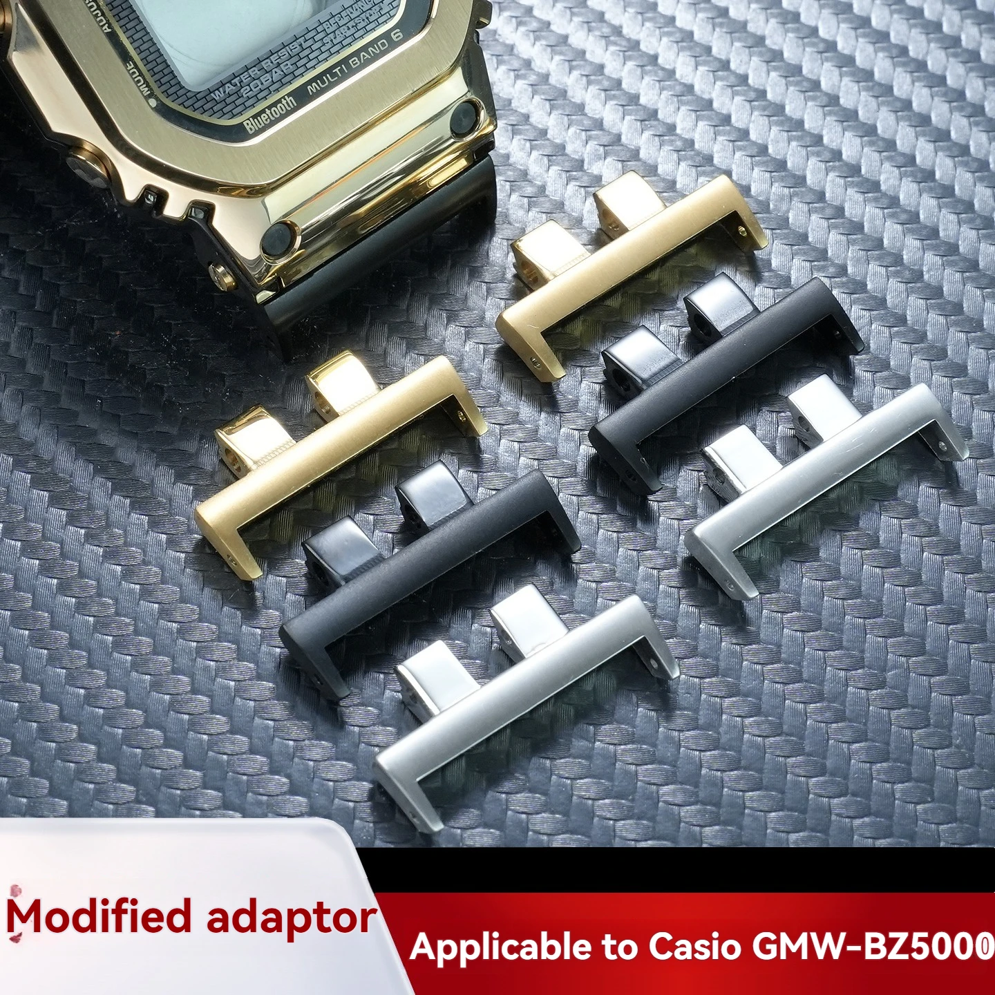 For Casio GMW-B5000 Metal Square Watch: Special Stainless Steel Adapter, Strap Conversion Connector, Watch Accessories