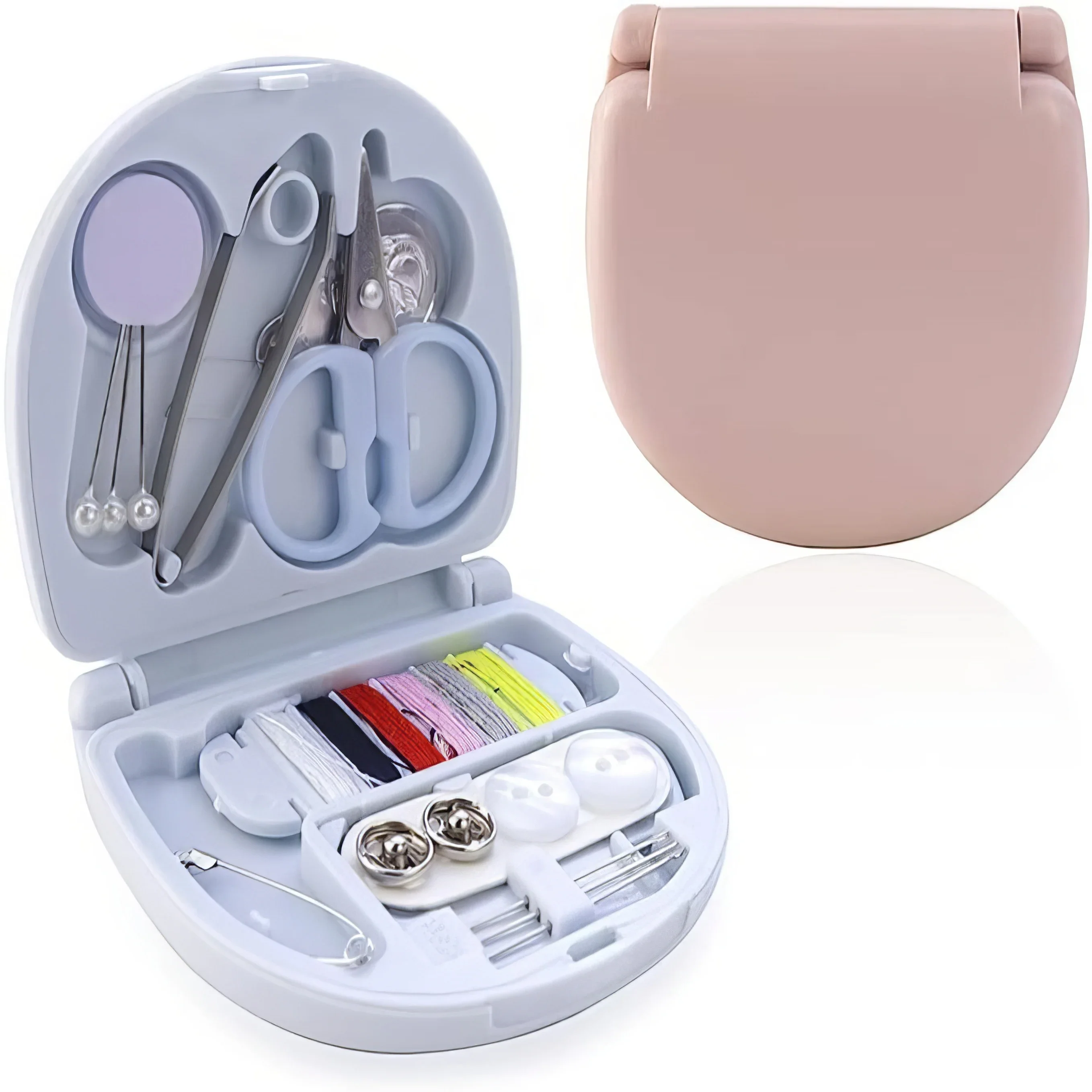 1 Glasses Bag Pink/blue, Unisex Zipper Closure, Scratch Resistant and Durable, Suitable for Glasses, Cute Glasses Case