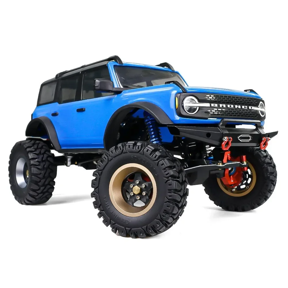 Juego de neumáticos de rueda Beadlock de fibra de carbono 4 Uds 62mm 1,2 para 1/18 1/24 coche trepador de control remoto TRX4M SCX24 AX24 FCX24 piezas de mejora