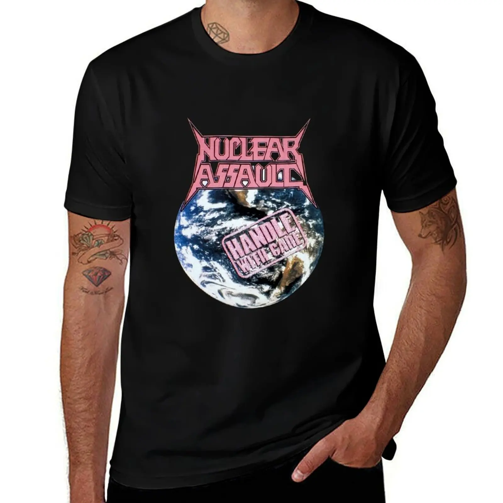 

Nuclear Assault Handle with Care 1png T-Shirt Quick Dry Outdoor Sports T-Shirt