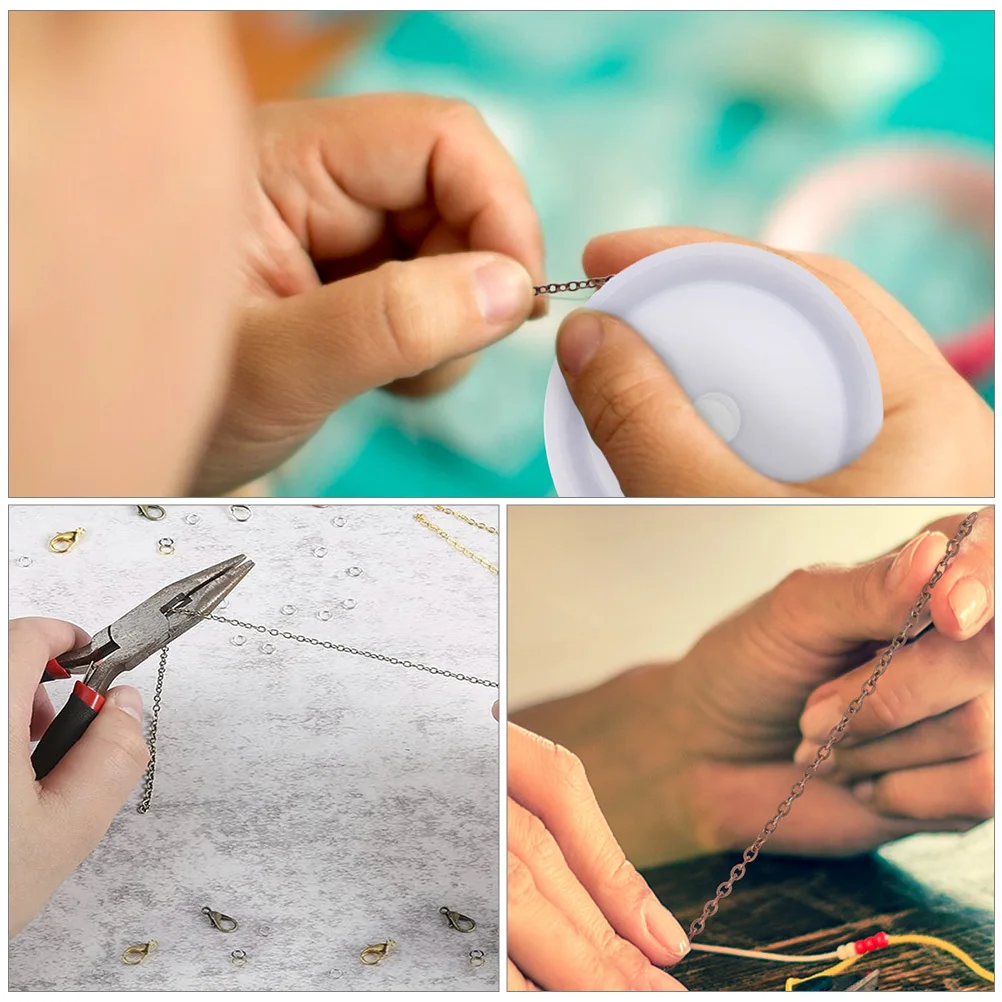 

6pcs Diy Jewelry Making Chain Material Iron Bracelet Necklace Craft Decorative Chain For Diy Accessories Durable Practical