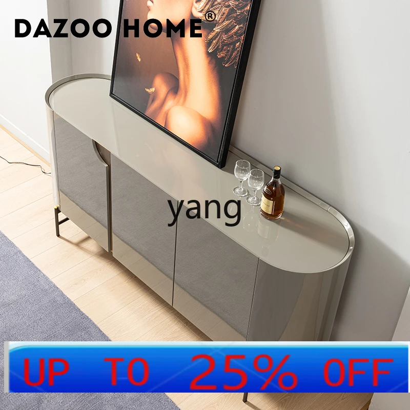 

Lmm Modern Simple Light Luxury High-end Living Room Dining Side Cabinet Integrated Wall Storage Bar Counter