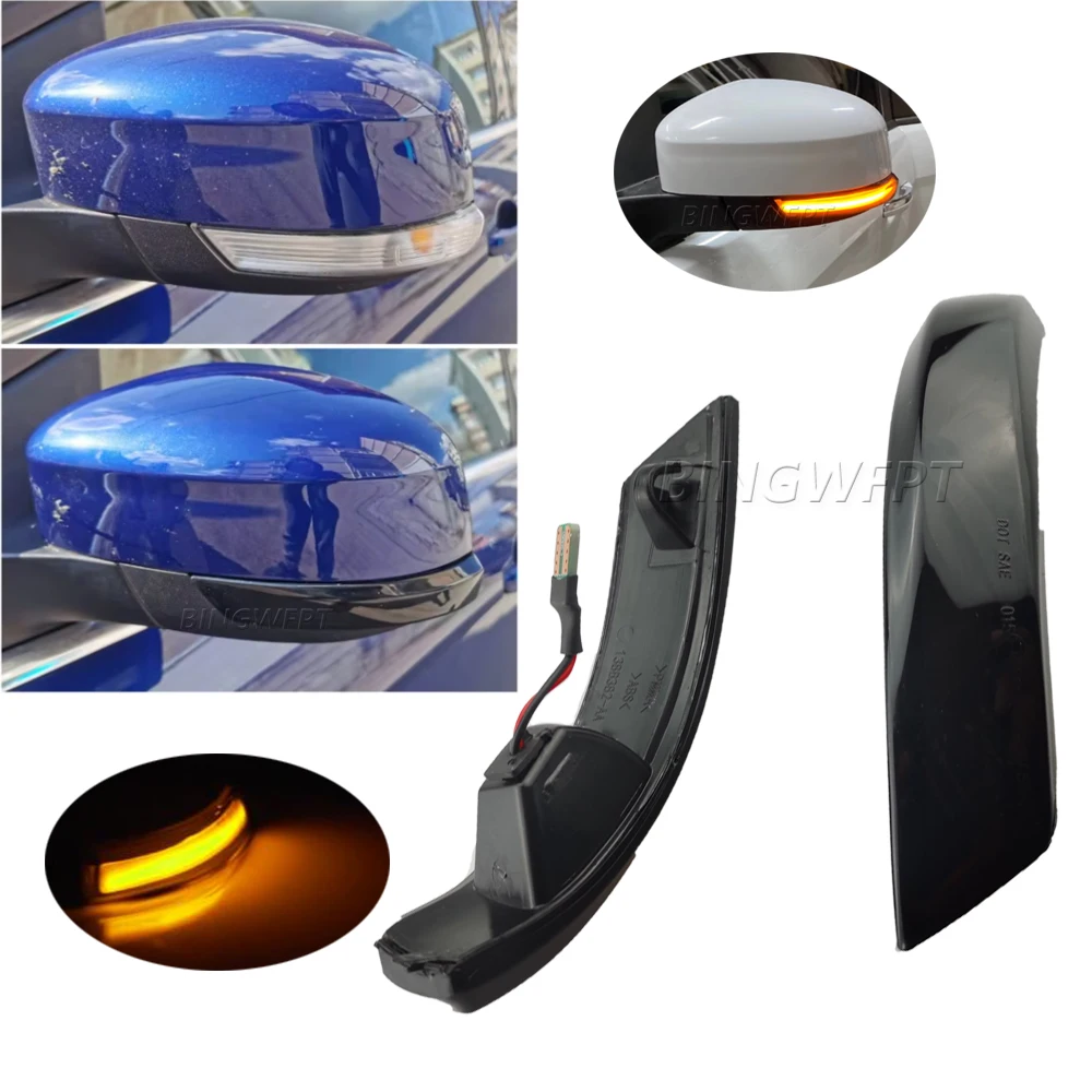 

2 шт. динамические последовательные светодиодные указатели поворота для боковых зеркал заднего вида Ford Focus 3 MK3 3.5 2011-2018, индикаторные лампы-мигалки