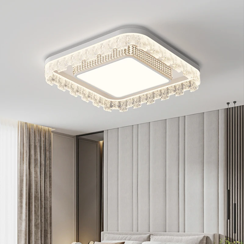 Nordic Style Ice Crack Bedroom Ceiling Lights Modern Luxury Led Chandelier For Kitchen Dining Room Indoor Lighting Decor Lamps