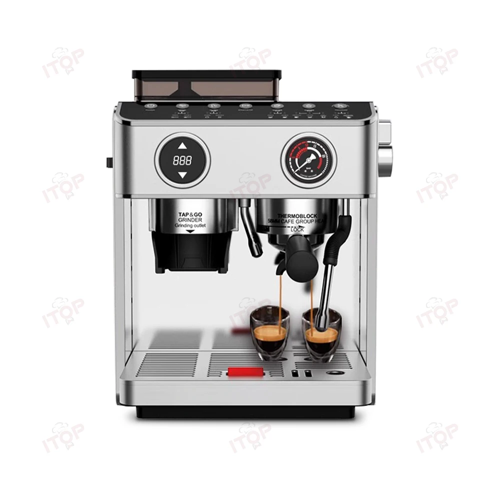 ITOP IT-ATC-15 3IN1 Automatic Coffee Machine with Grinder 15 Bar Simultaneously Extracting Coffee and Milk Foaming 2200W