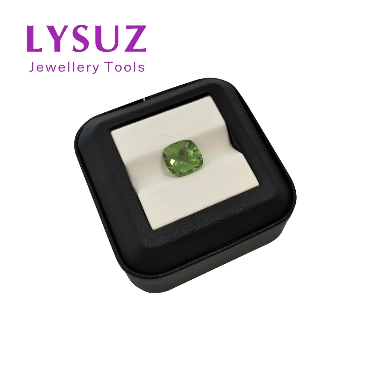 4pcs Jewelry Display Holder Loose Diamond Gemstone Counter Prop Storage Tray Box Whtie Black PU Leather Collection Stand Bracket