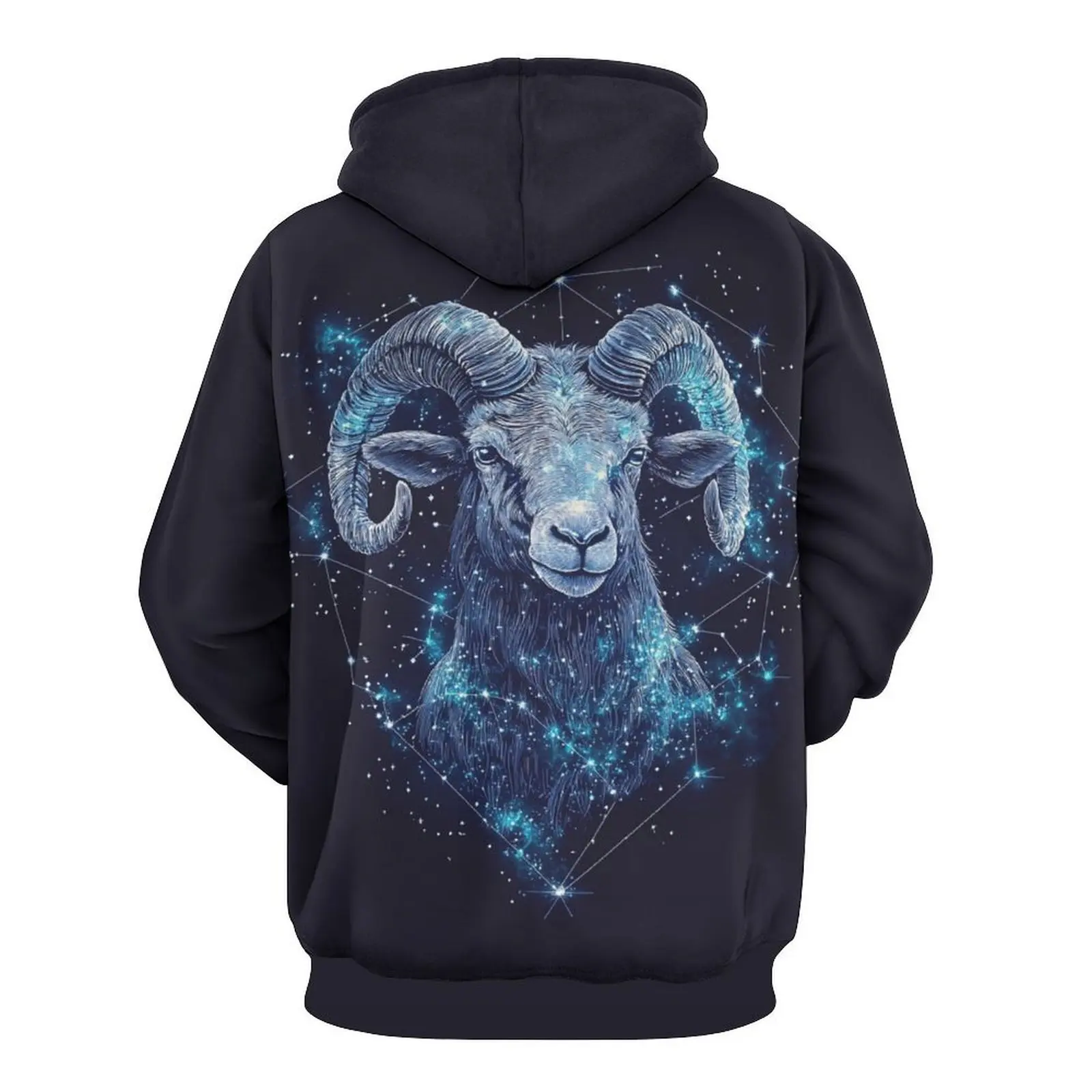 Aries Hoodie Zodiac Star Sign Astrology Theme Men\'s Hoodie Sportswear Sweatshirt Casual Long Sleeve Pullover Fashion