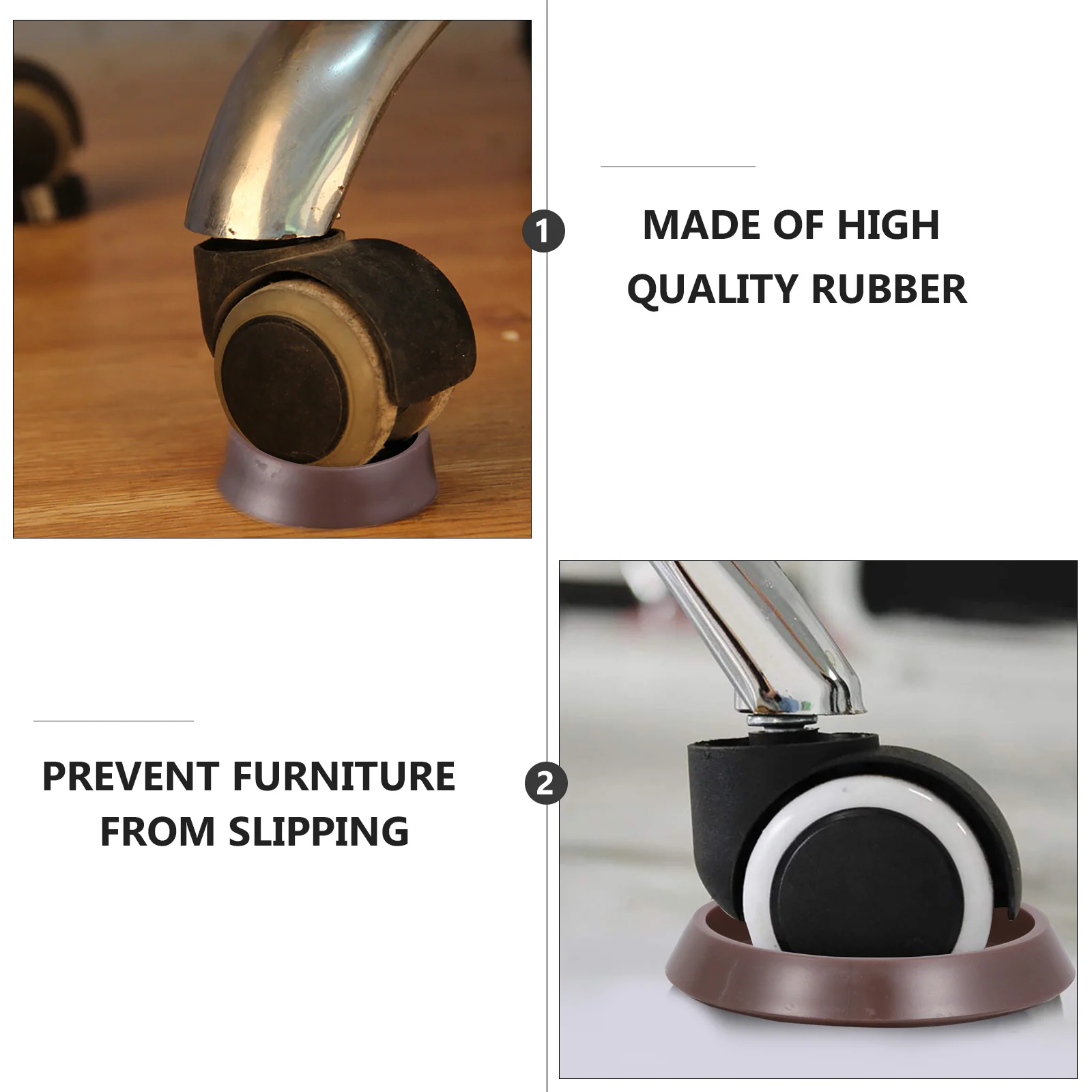 

10Pcs Furniture Caster Cups Anti-Skid Stoppers Floor Protectors for Sofas Chairs Tables Wheel Grippers Furniture Stopper
