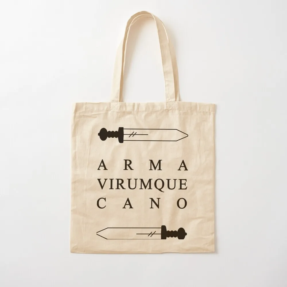 

ARMA VIRUMQUE CANO Tote Bag Canvas Women's shopping bag Lady bags Canvas Tote Bag