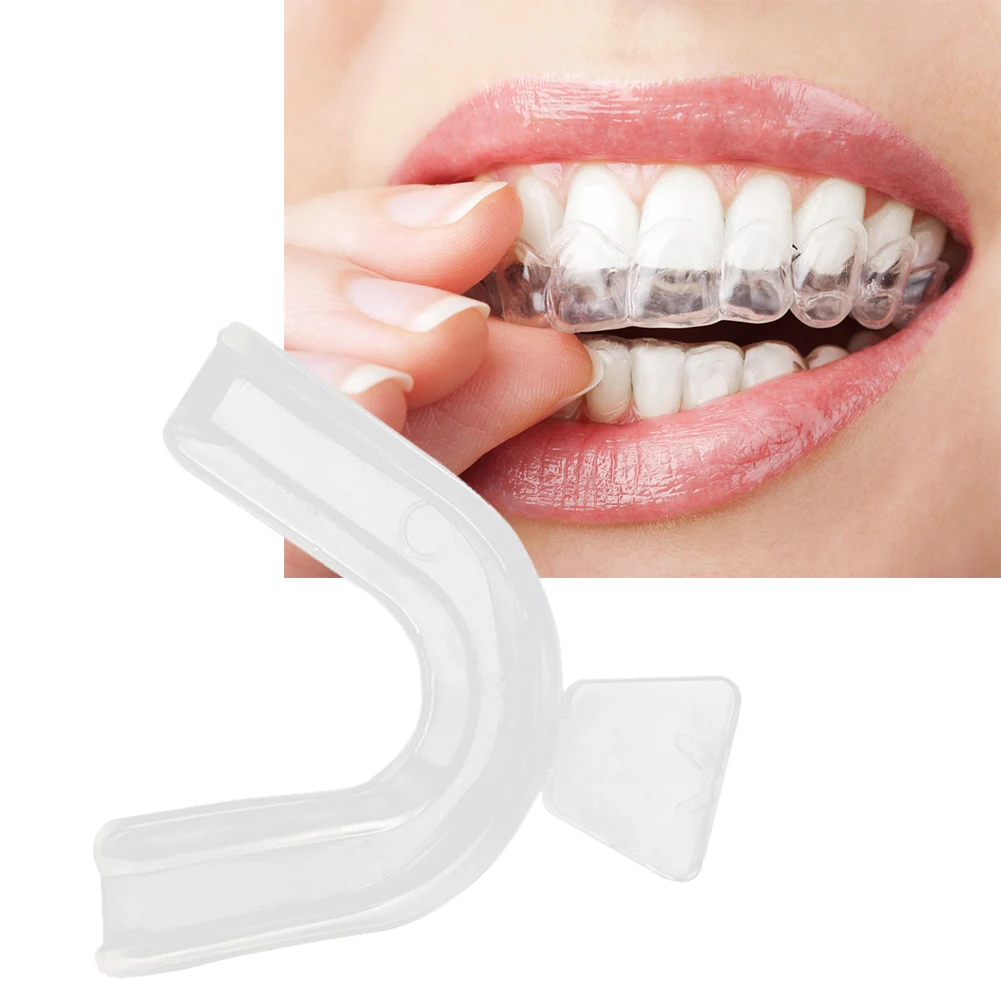 Soft Tooth Orthodontic Braces Set Teeth Mouth Guard Protector Whitening Trays 2/4pcs  Cleaning family use Orthodontic Braces  Or