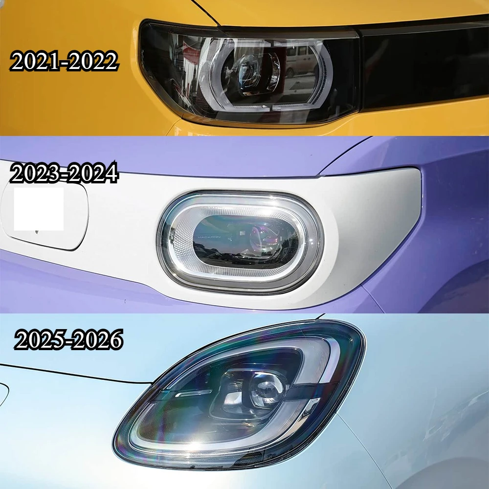 Front Headlamp Transparent Outer Shell Cover Fit For Wuling Hongguang Mini EV 2021-2026 Clear Lamp Outer Face Shield Replacement