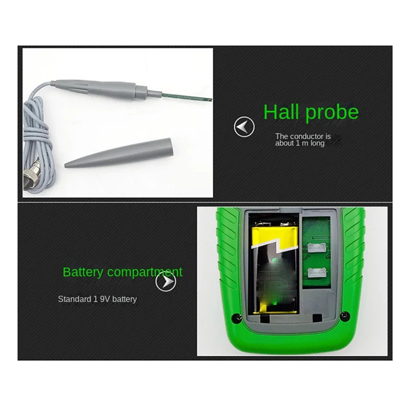 

TD8620 Permanent Magnet Meter Handheld Digital Tesla Meter Magnetic Flux Meter Surface Magnetic Field Test 5% Accuracy