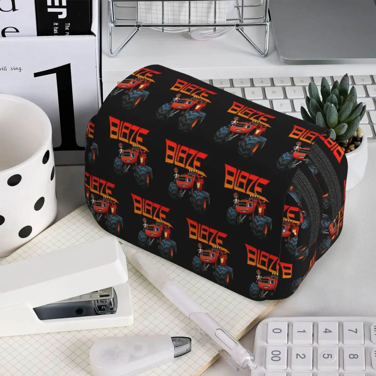 Blaze And The Monster Machines Pencil Case for Boy Girl Gifts Pen Box Pencil Bag Stationery Supplies Pen Holder Bag
