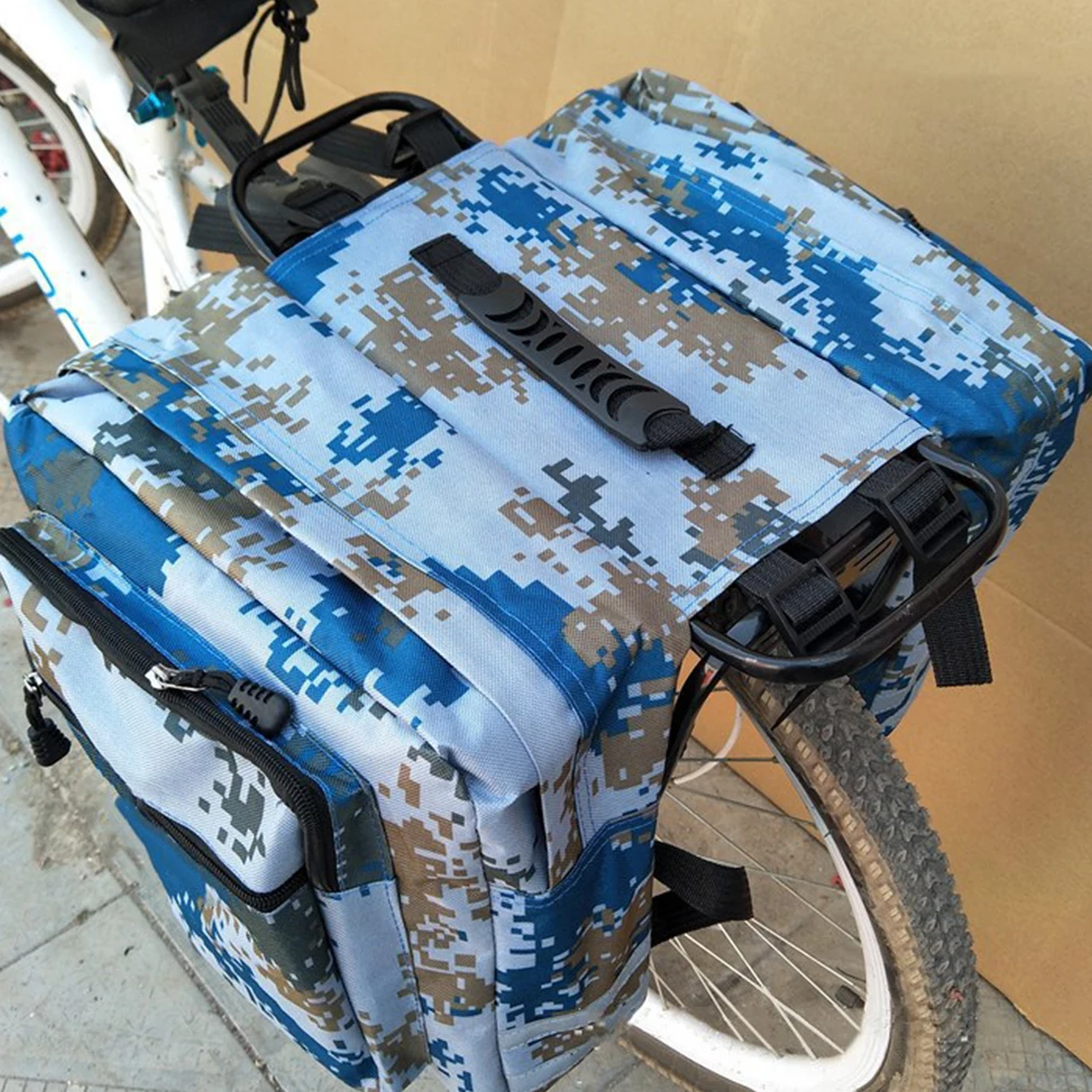 

Camouflage Bicycle Pack Bag Bike Hiking Double Tail Cycling Equipment Commuting