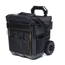 Tool Bag Wheeled Trolley Toolbox Handbag with Trailer Professional Electrician Fishing Bucket Storage Professional Organizer