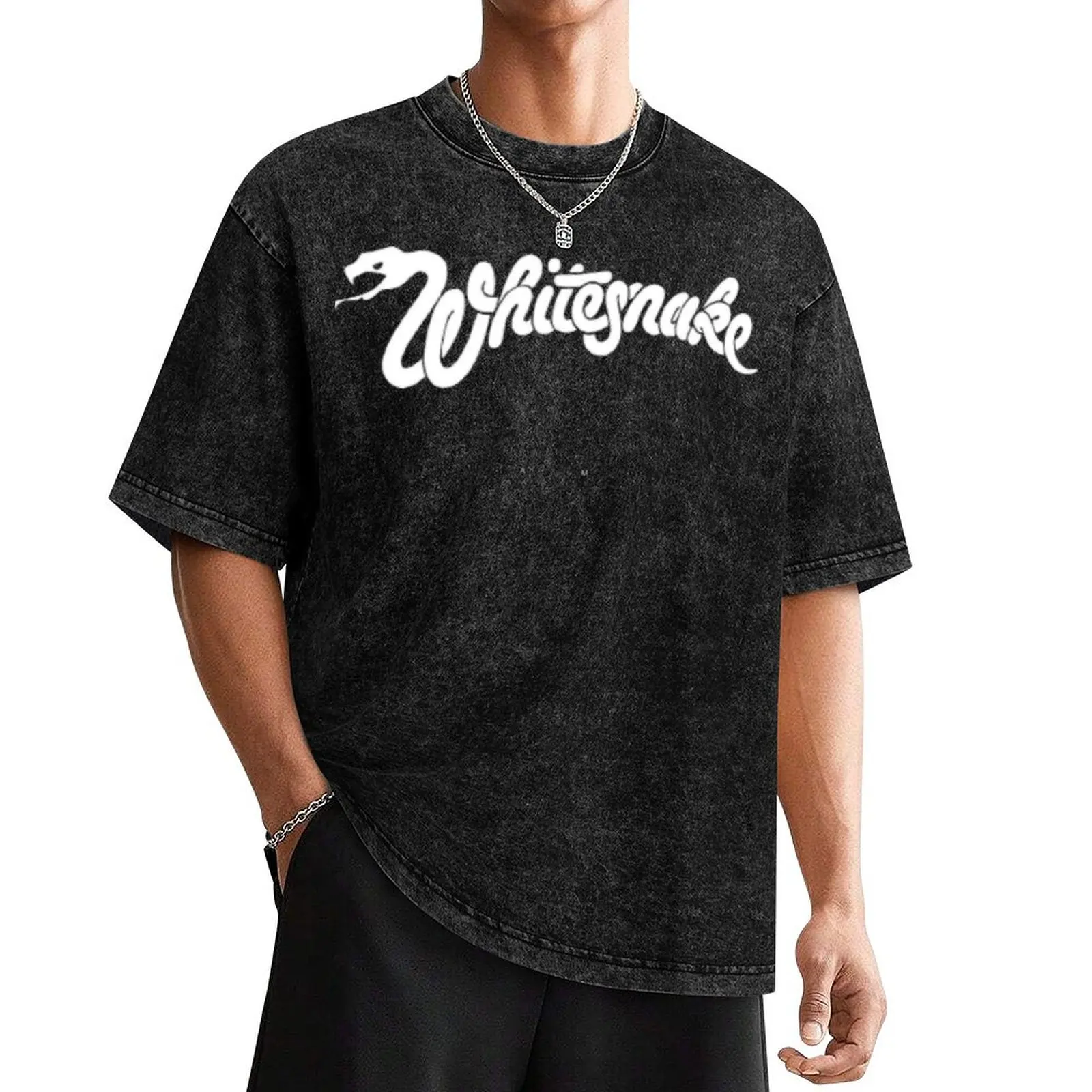 

Whitesnake logo The old Whitesnake Whitesnake logo brand T-Shirt anime figures cute clothes mens designer t shirt
