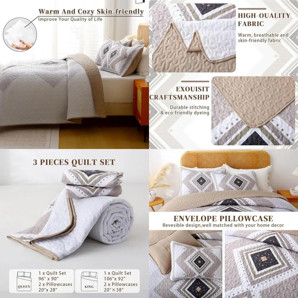 

Комплект одеял в стиле бохо, королевский размер, покрывало с ацтекской текстурой, покрывало цвета хаки, покрывало для кровати, западное покрывало Microiber Sot, легкая кровать