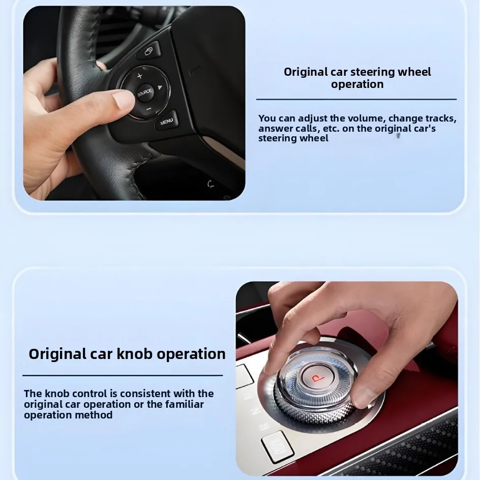 Portable Wireless Carplay Adapter Android Auto 2in1 Smart Box Plug & Play Intelligent Systems For VW Toyota Ford Benz and other