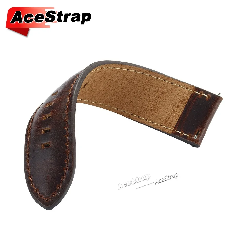 اليدوية الجلود سوار حزام عالمي ل Seiko حزام (استيك) ساعة 18 مللي متر 20 مللي متر 22 مللي متر 24 مللي متر 26 مللي متر الإفراج السريع معصمه النساء الرجال حزام #6